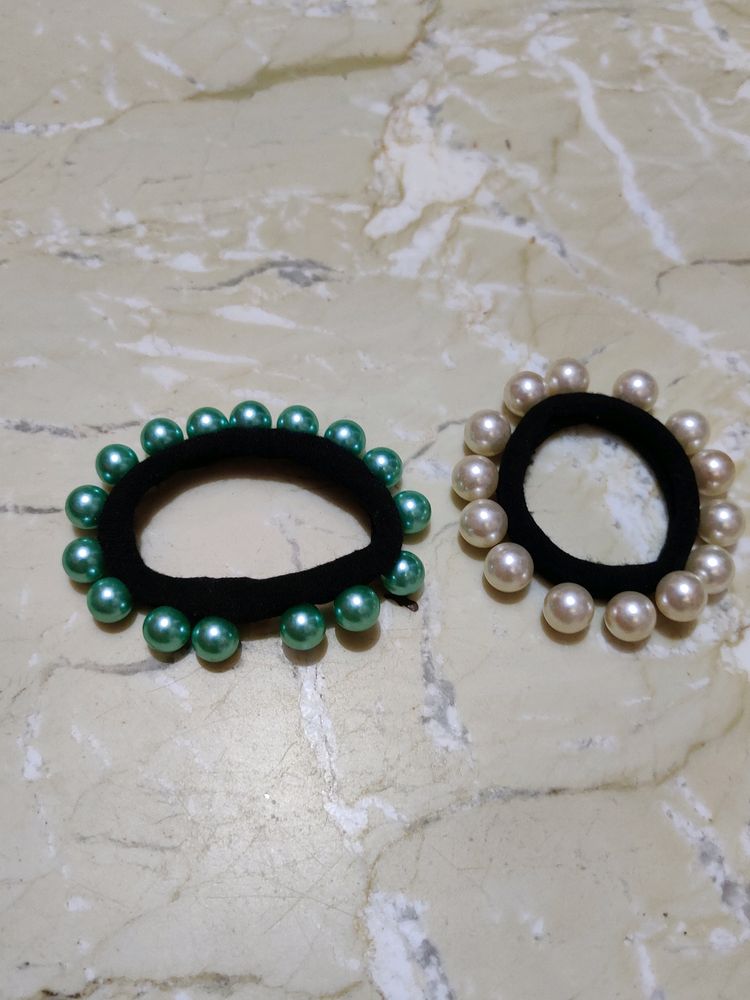 Pearls Elastic Hair Bands