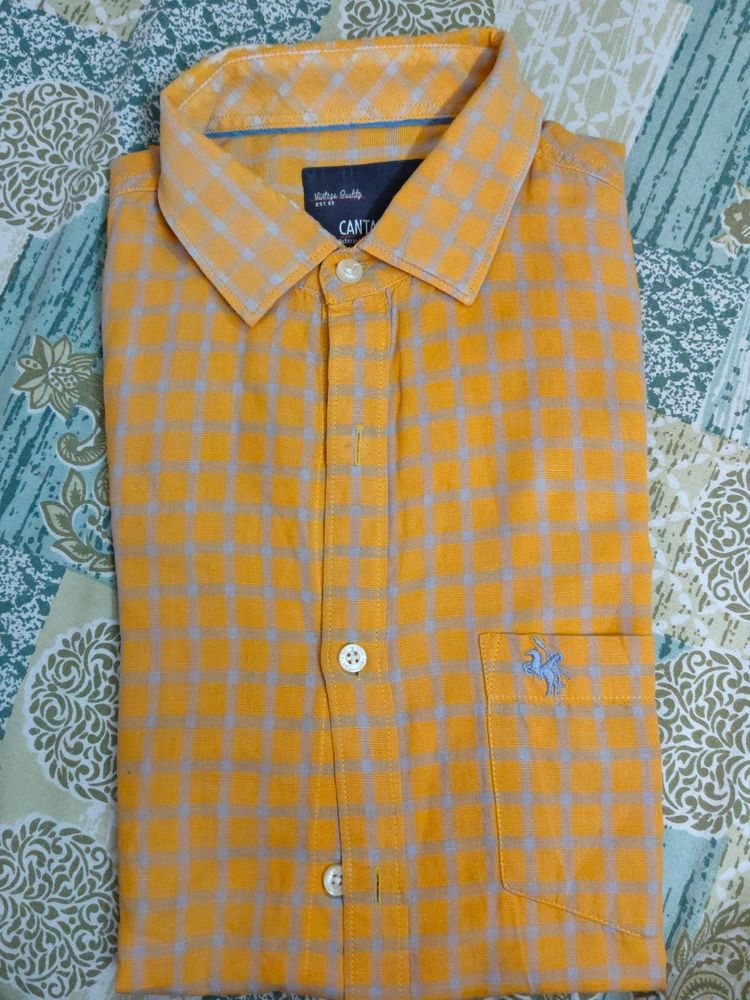 Mustard Checks Shirt