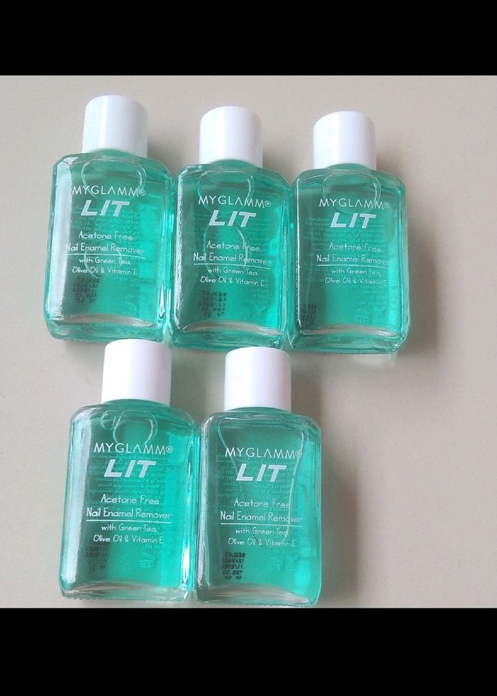 Combo Of 5 Nail Polish Remover