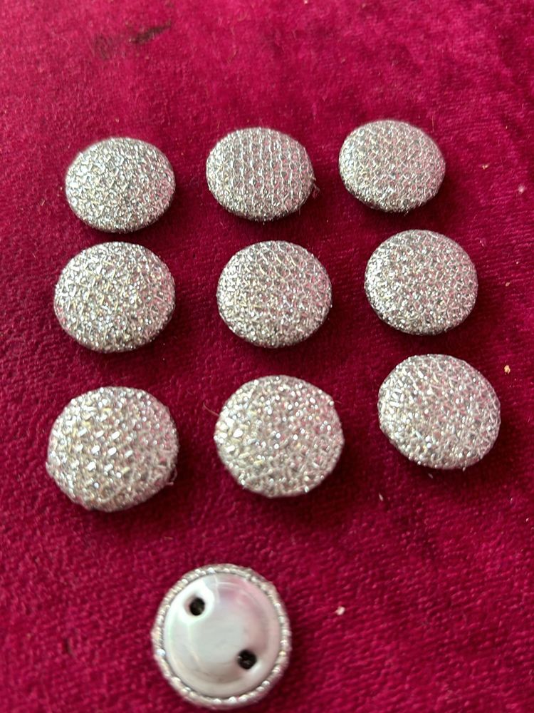 Fancy Silver Buttons