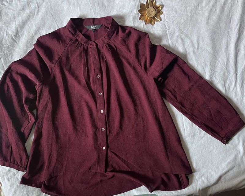 Branded Burgundy Tunic