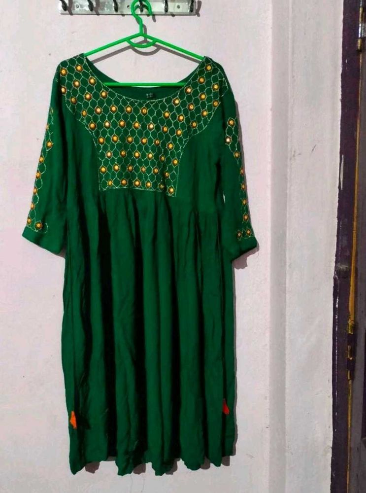 Short Floral Kurta