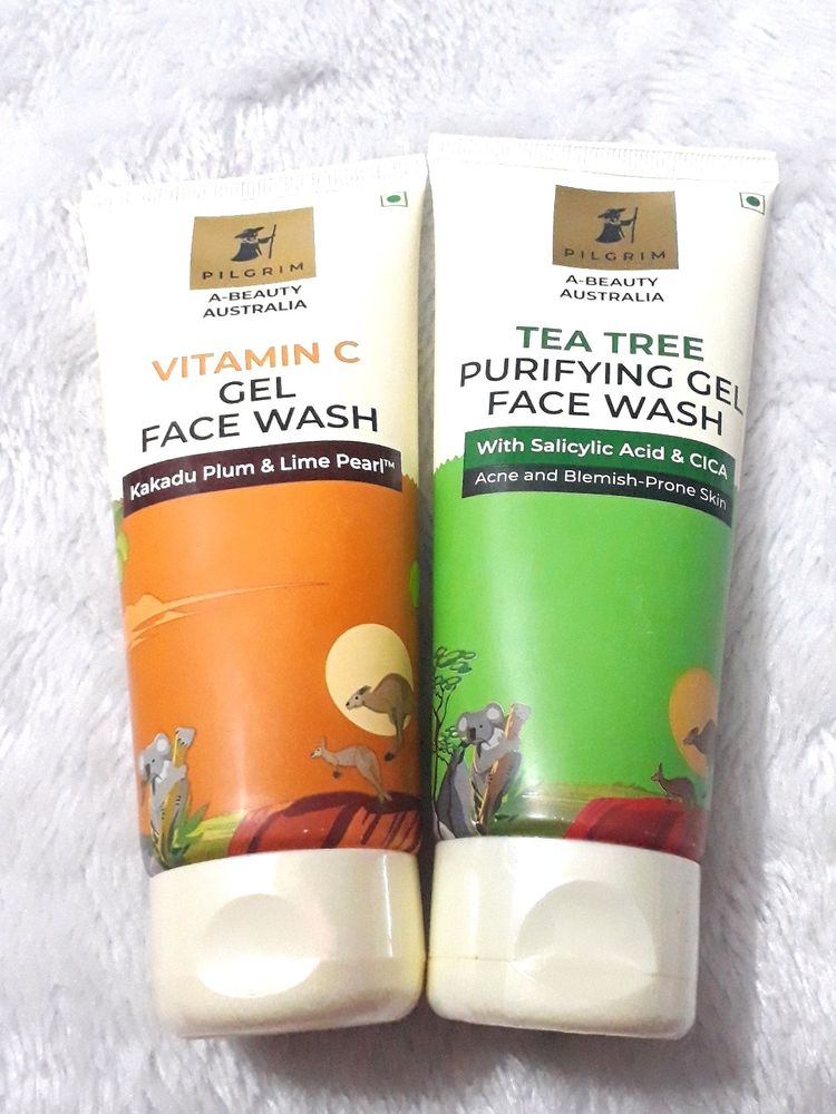 Pilgrim Vitamin c Tea Tree Face Wash Combo