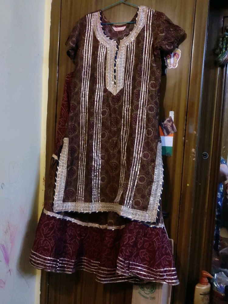 Kurti With Sharara