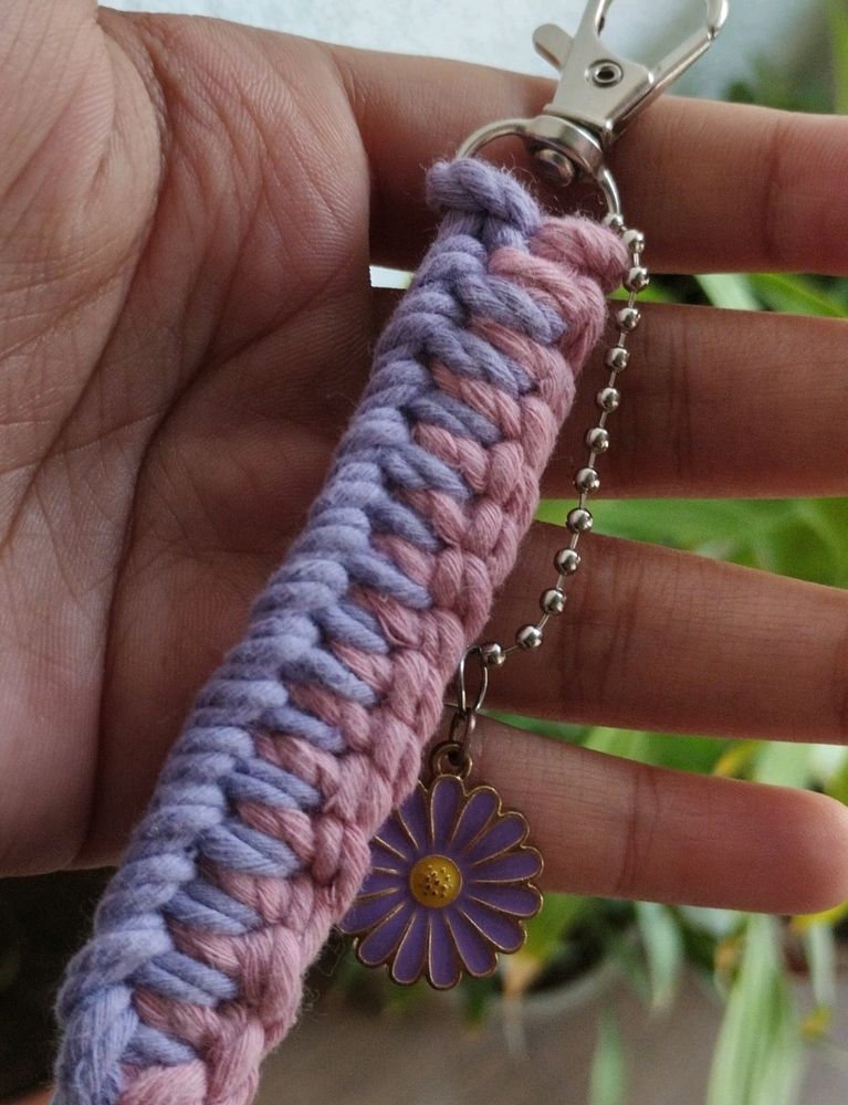 Macrame Charm Keychain!