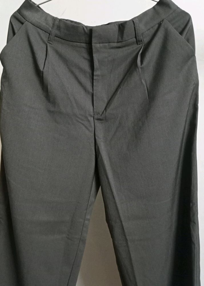 H&M Dark Grey Tailored Trousers/Pants