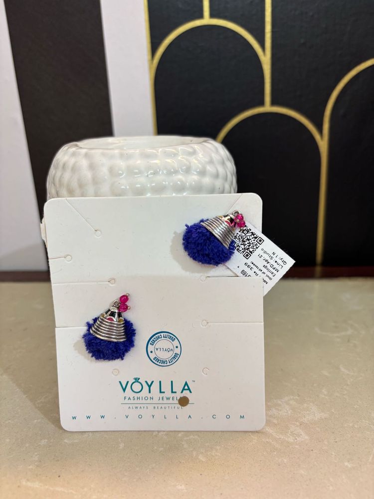 Kalbelia Tribe Pompom Earrings