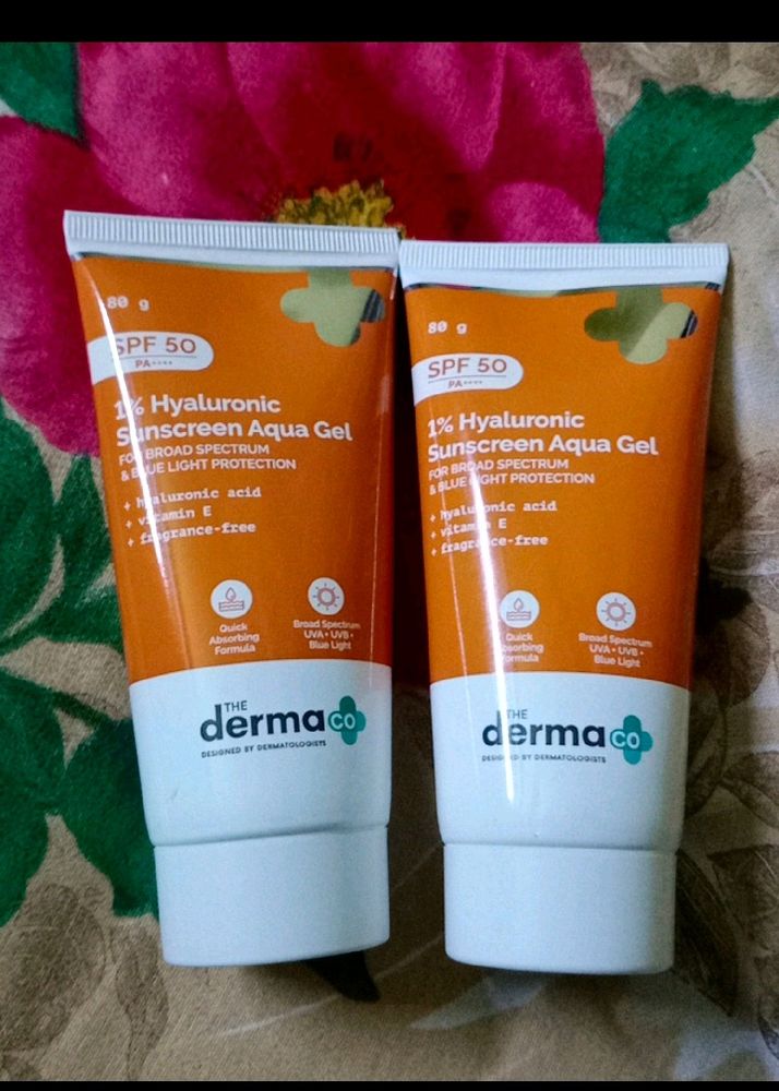 80g -2 Piece Derma Co Aqua Gel Sunscreens