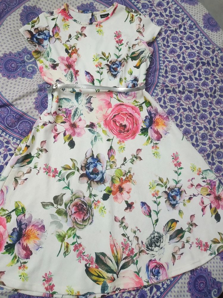 Price Drop For Casual Multi Color Floral Dress