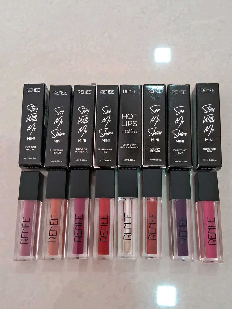 Renee Lipgloss Combo Of 8