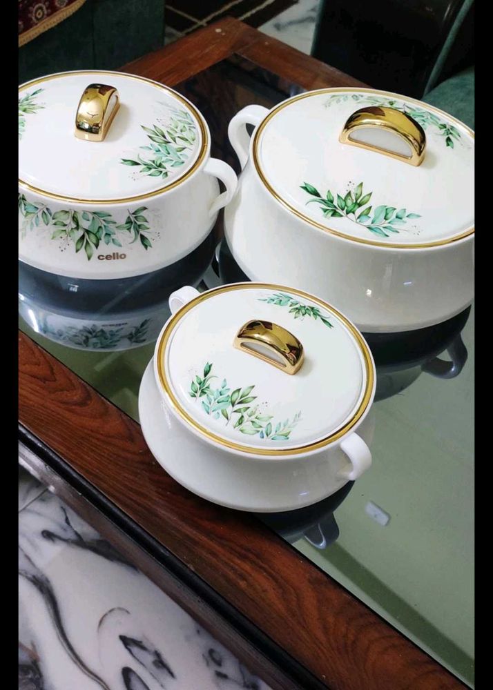 Cello Midas Pack Of 3 Casserole Set 🌿