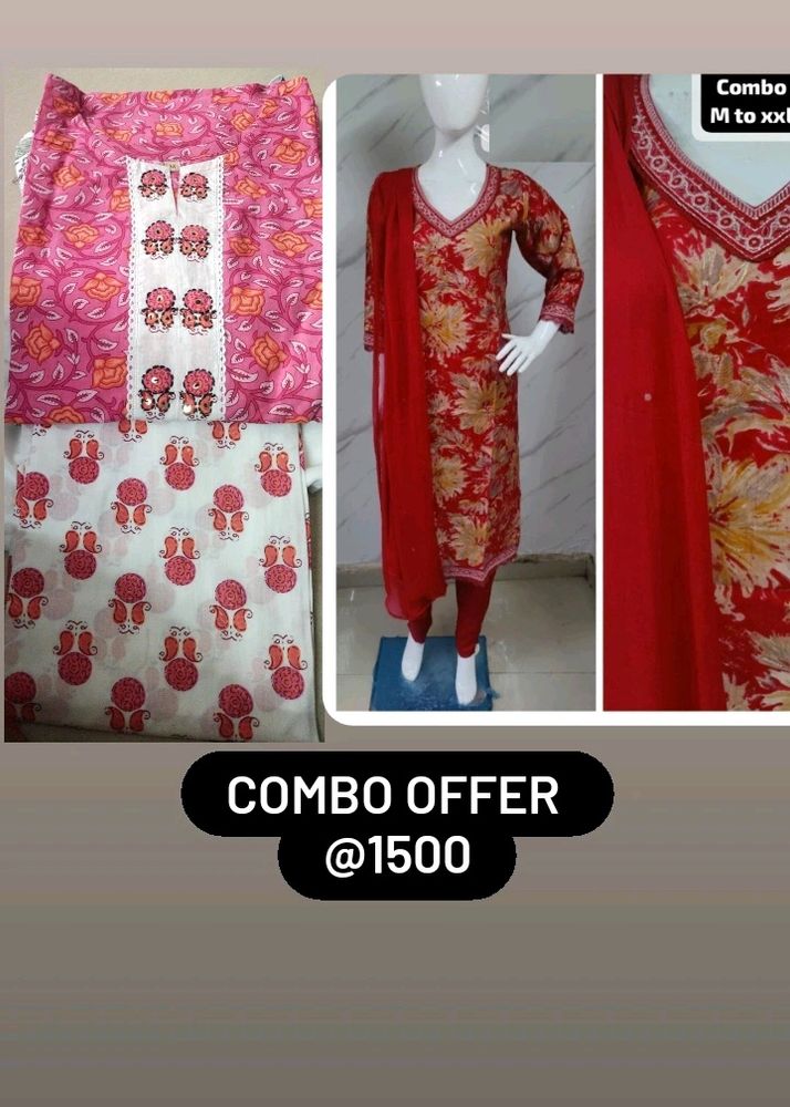 New Collections Of Kurti Sets With Dupatta