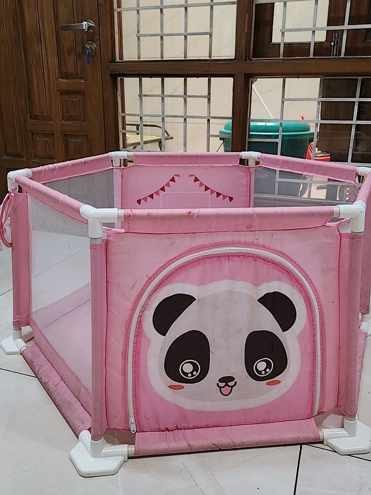 Playhood Big Size Hexagon Shape Panda Playing Pen