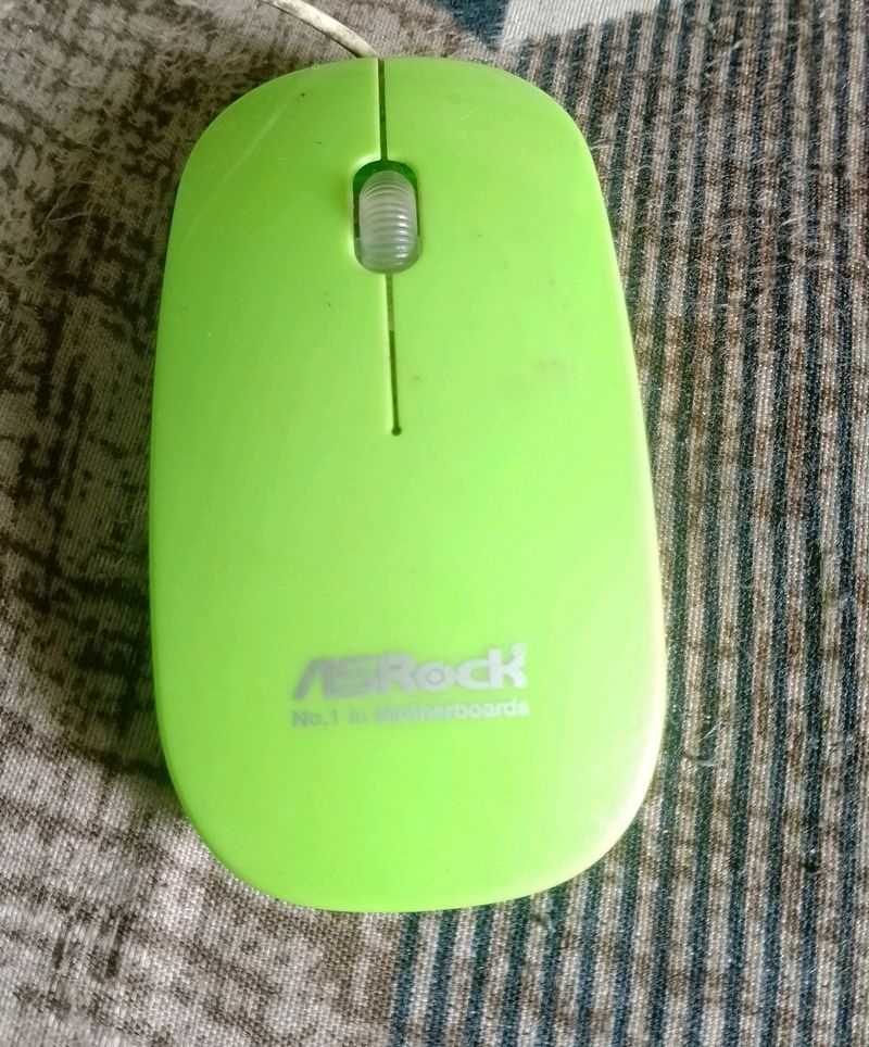 Dezful 2.4 Ghz Wireless Slim Optical Mouse (Green)