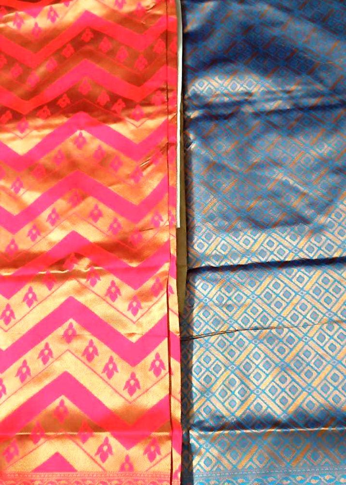Banarsi Silk  Weaved Saree With Attached Bkouse