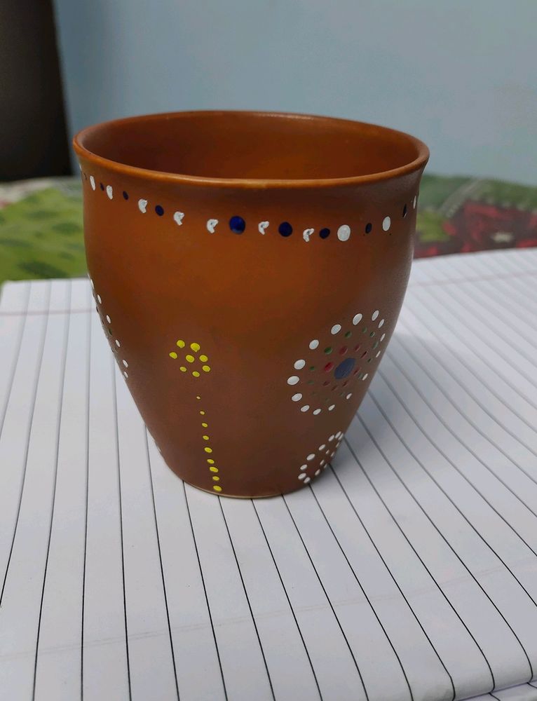 Tea And Coffee Cup With Polkadot Design