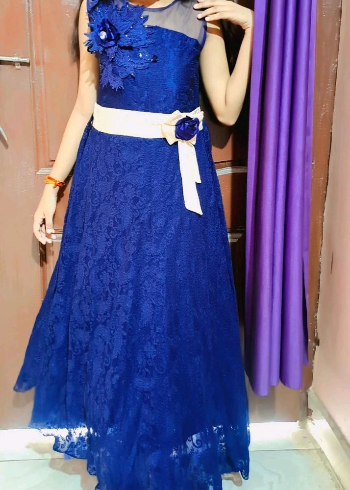 Blue Wedding Dress For Girls