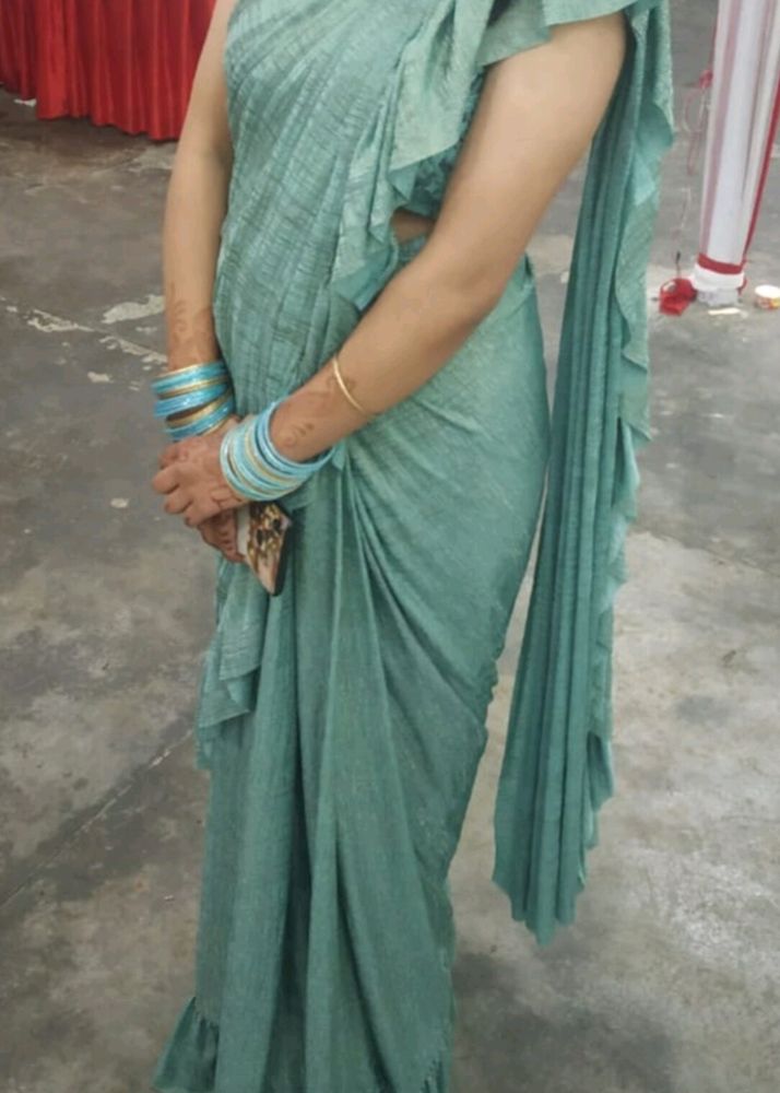 Readymade Ruffle Saree