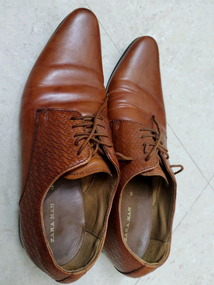 Zara Man-Genuine Leather Ceremony Shoes