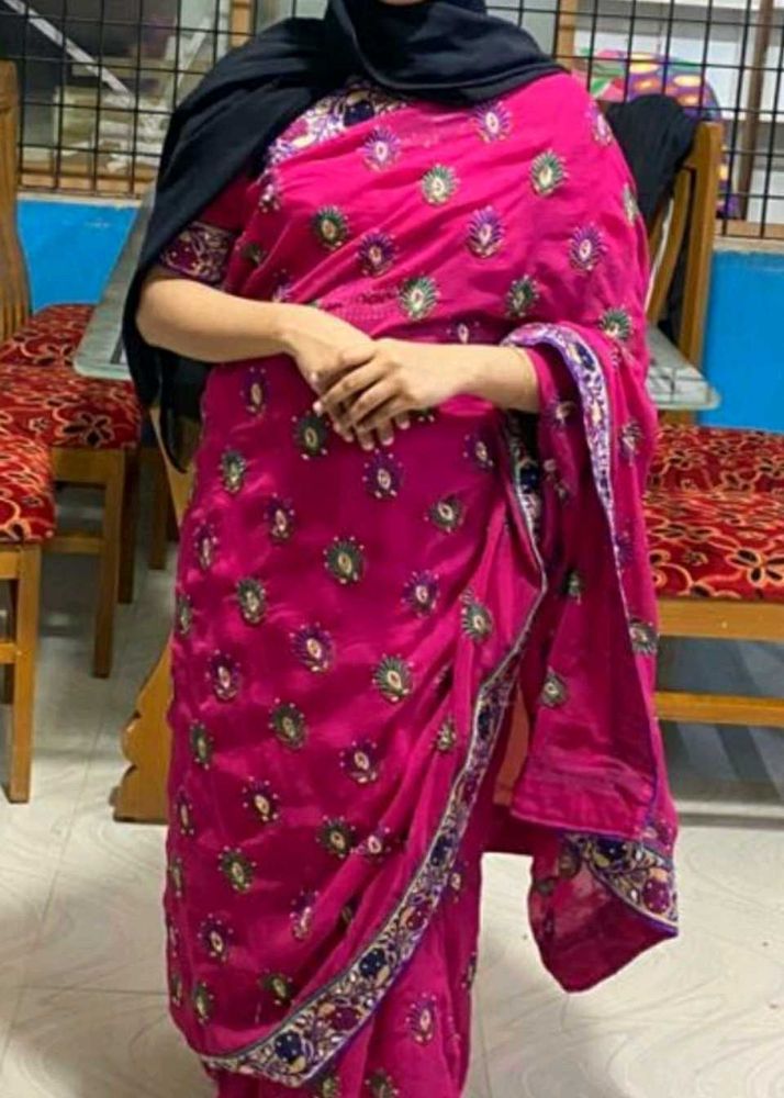 Wedding Saree,With Stitched Blouse