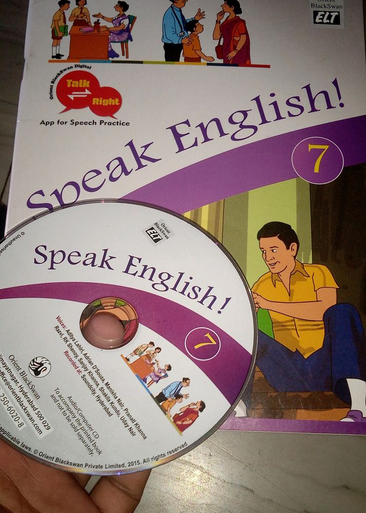 Speak English Text Book +CD 📀