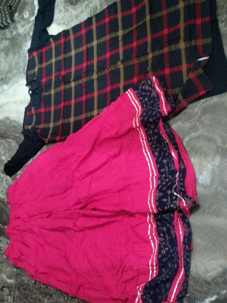 Big Size Patiala And Black Kurti.