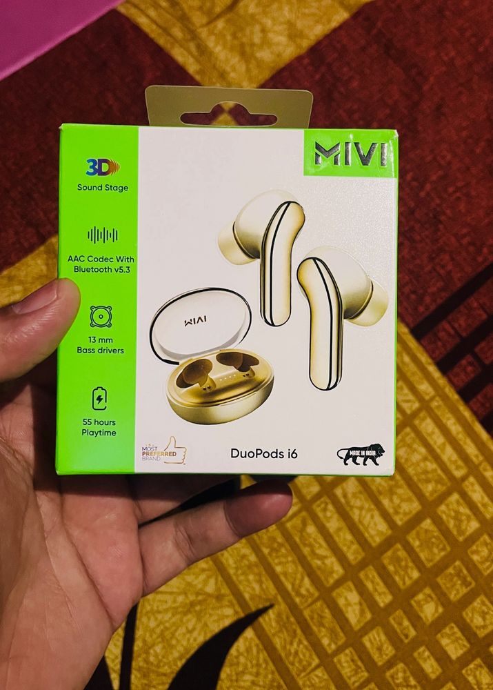 MIVI DUOPODS i6 Earbuds Brand New Seal Pack