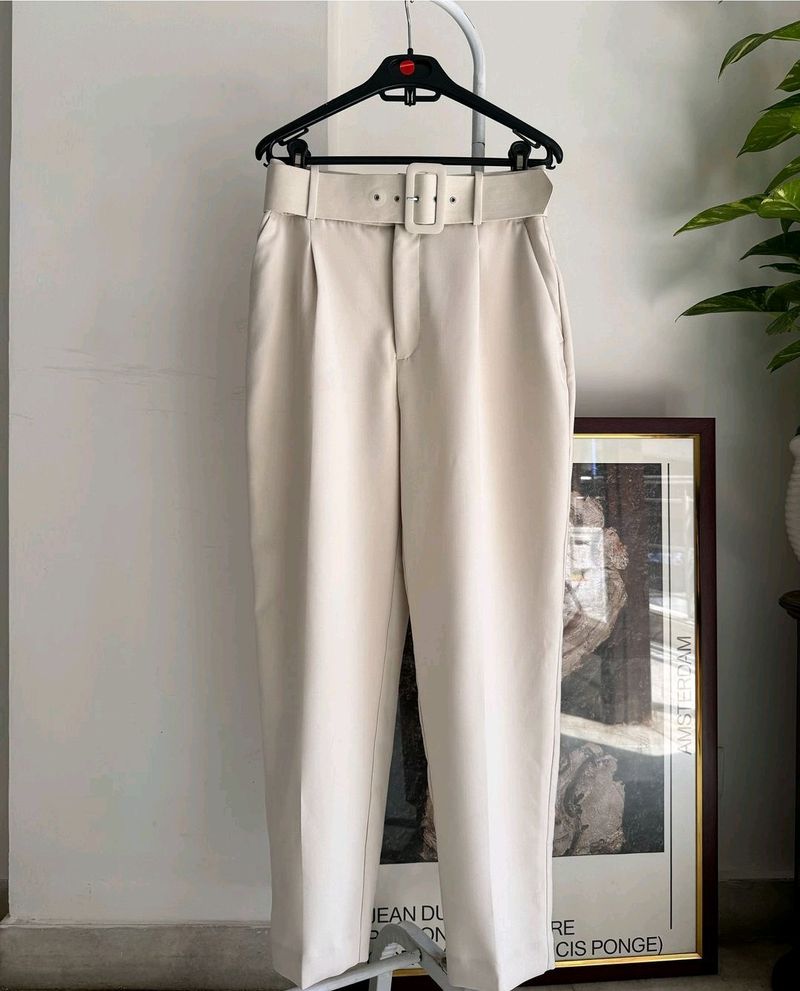 ZARA BELTED PANTS