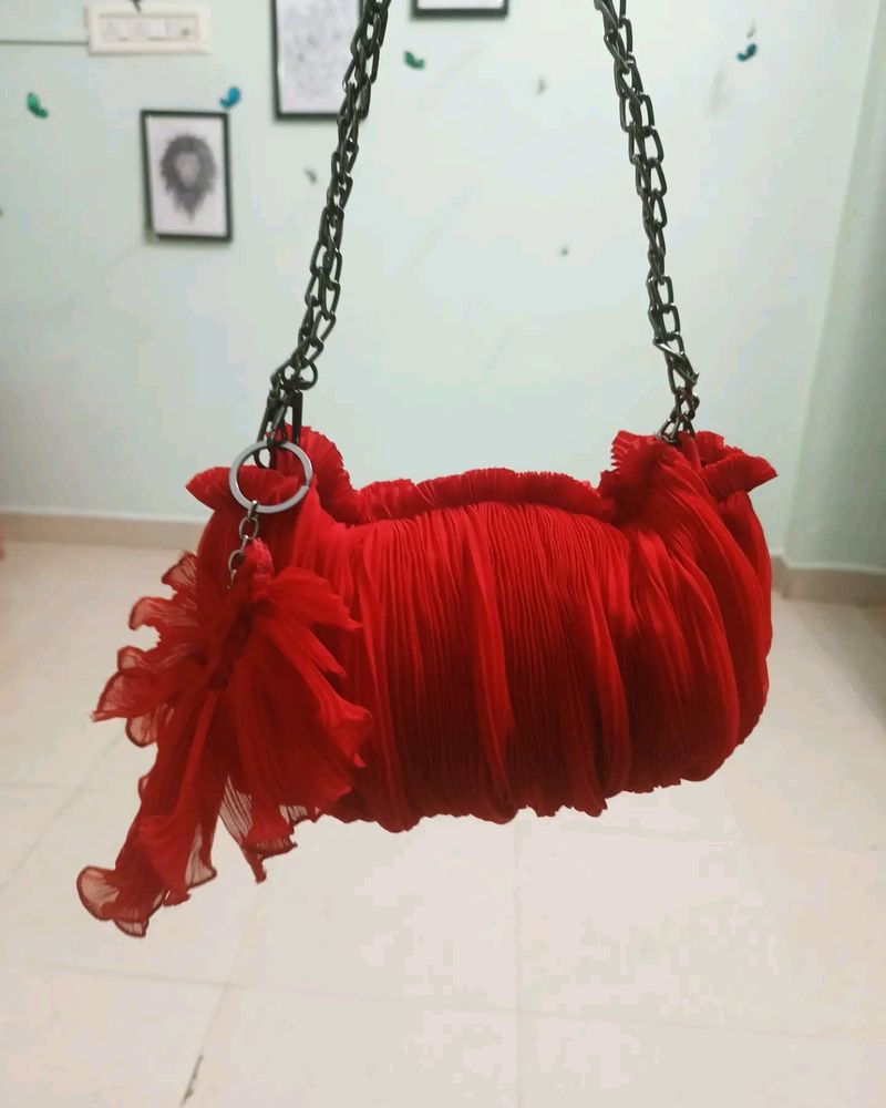 Stylish Red Sling Bag