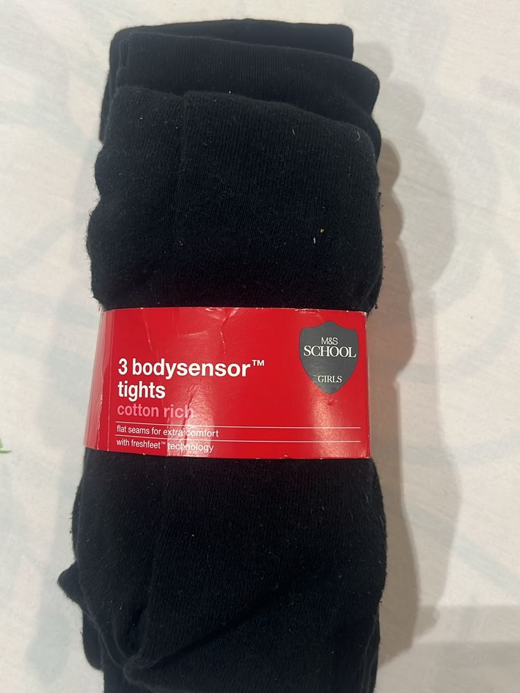 Marks n Spencer Black Stockings Ages 8-10 years