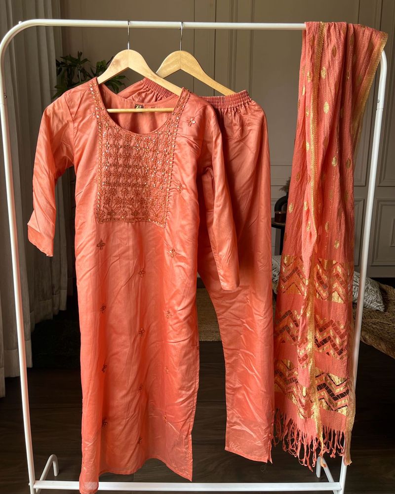 Festive Kurta Set With Dupatta