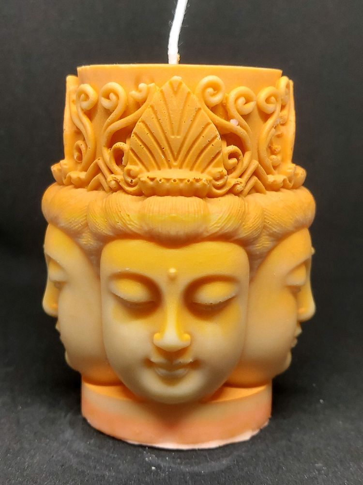 Sow Wax 4 Headed Buddha Candle