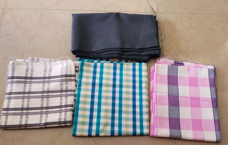 3 Shirt And 1 Pant Material For Men