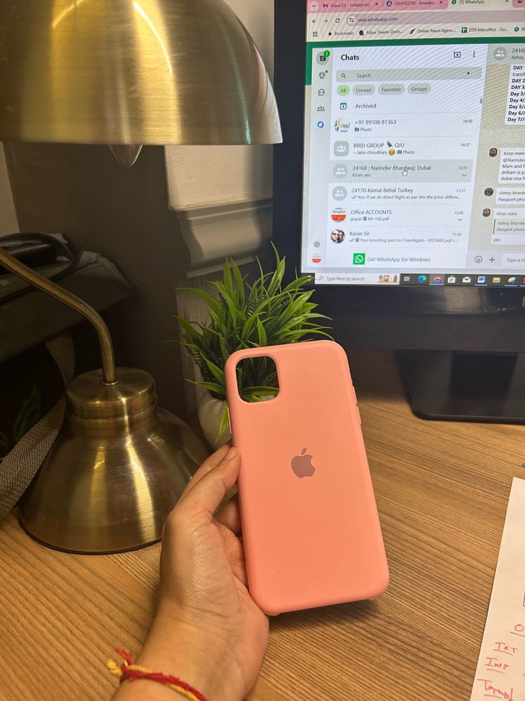 Soft Silicone Pink Iphone 11 Case