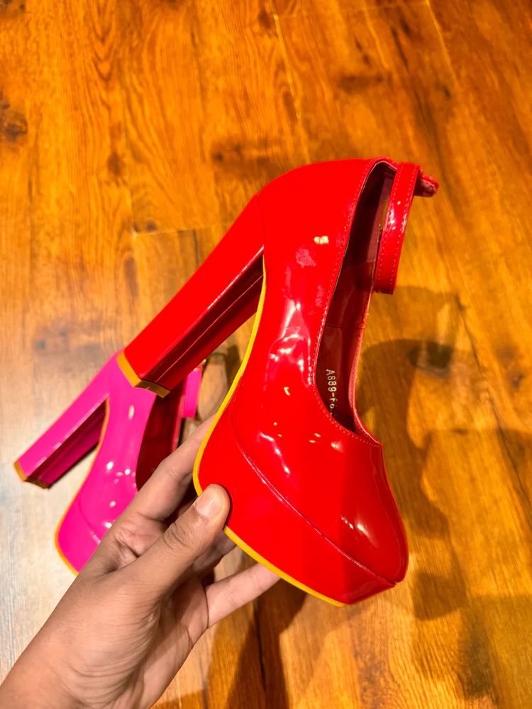 Barbie heels Red/Pink/Black