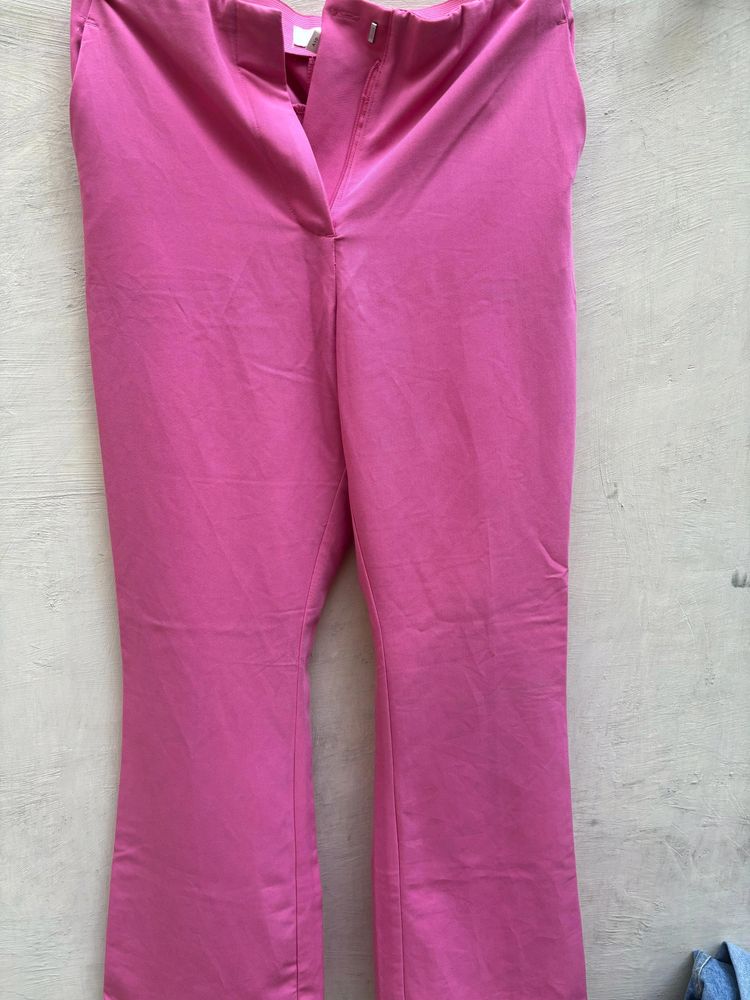 H&m Pink Bootcut Trauser