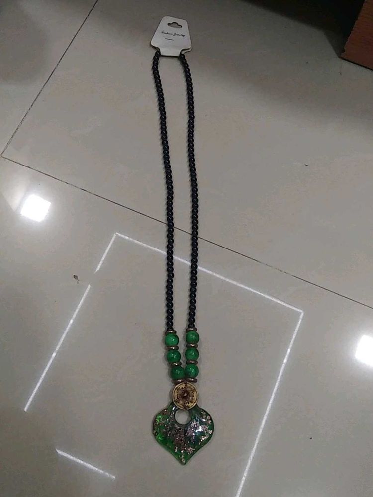 Black & Green Necklace