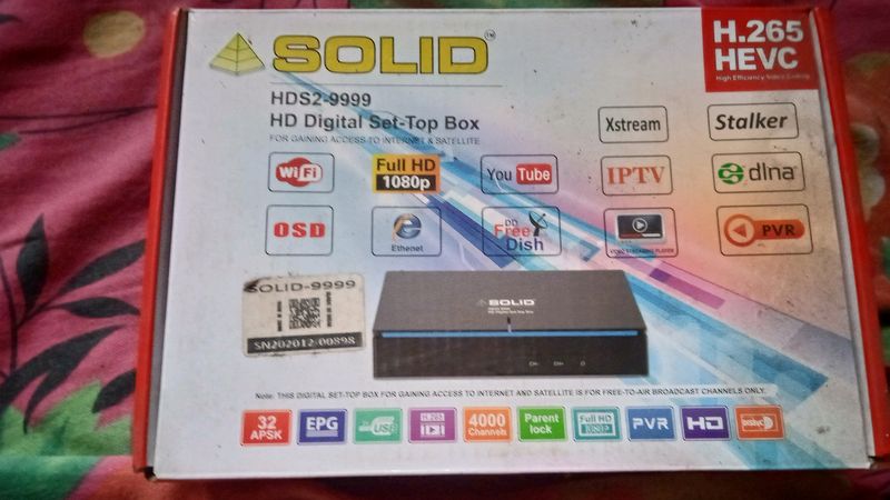 LIFETIME FREE SET TOP BOX WITH ALL ACCESSORIES