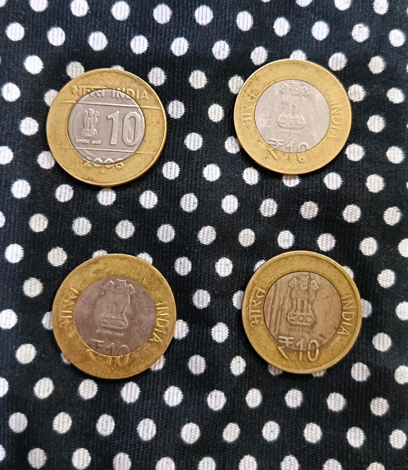 10 Ruppee Smarak Coins