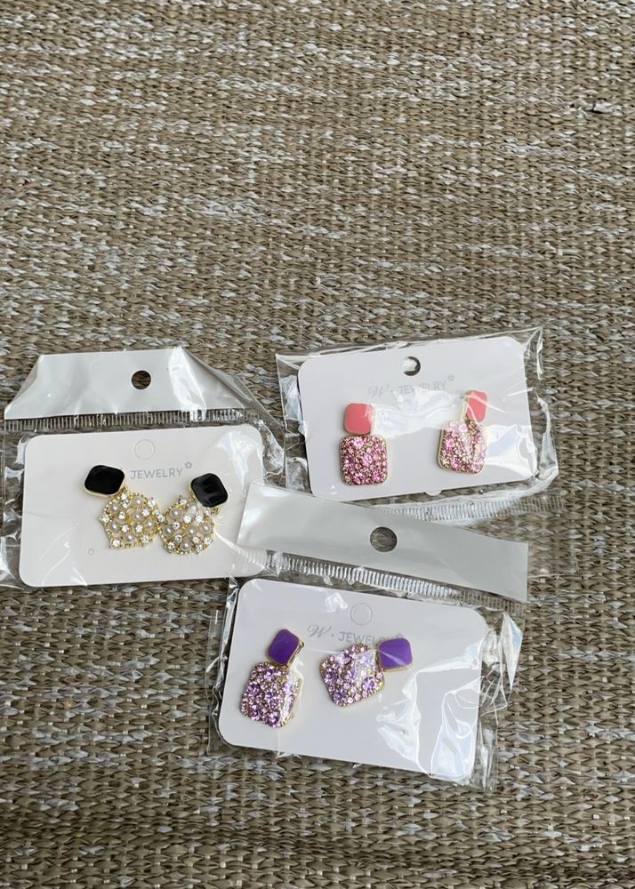 3 Pintresty Korean Combo Earings