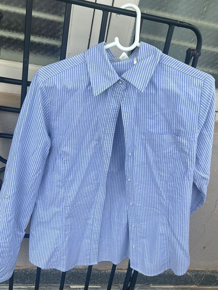 Formal Blue Stripe T Shirt… Perfect For Office