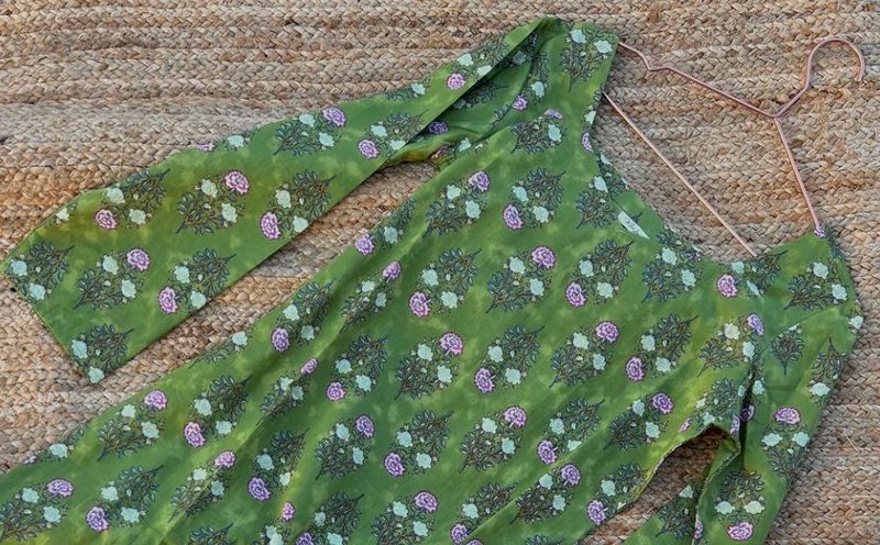 Green Floral kurti