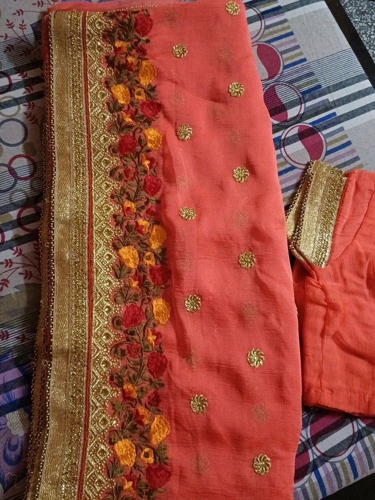 New Beautiful Chiffon Saree