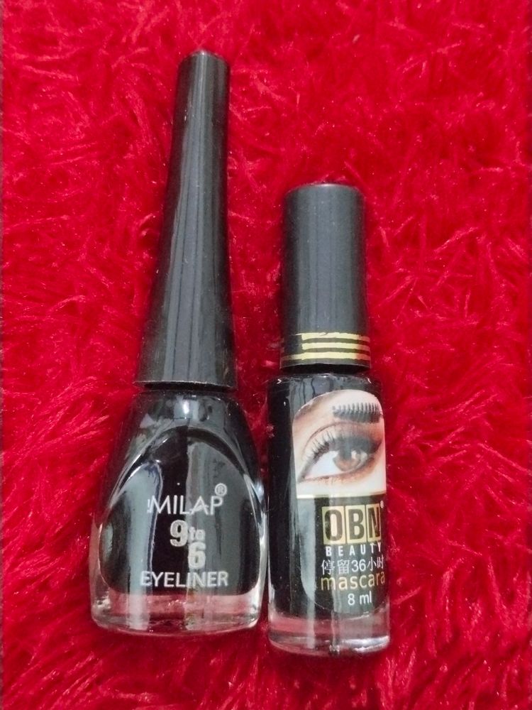 Milap 9to6 Eyeliner.OBN. Beauty Mascara..