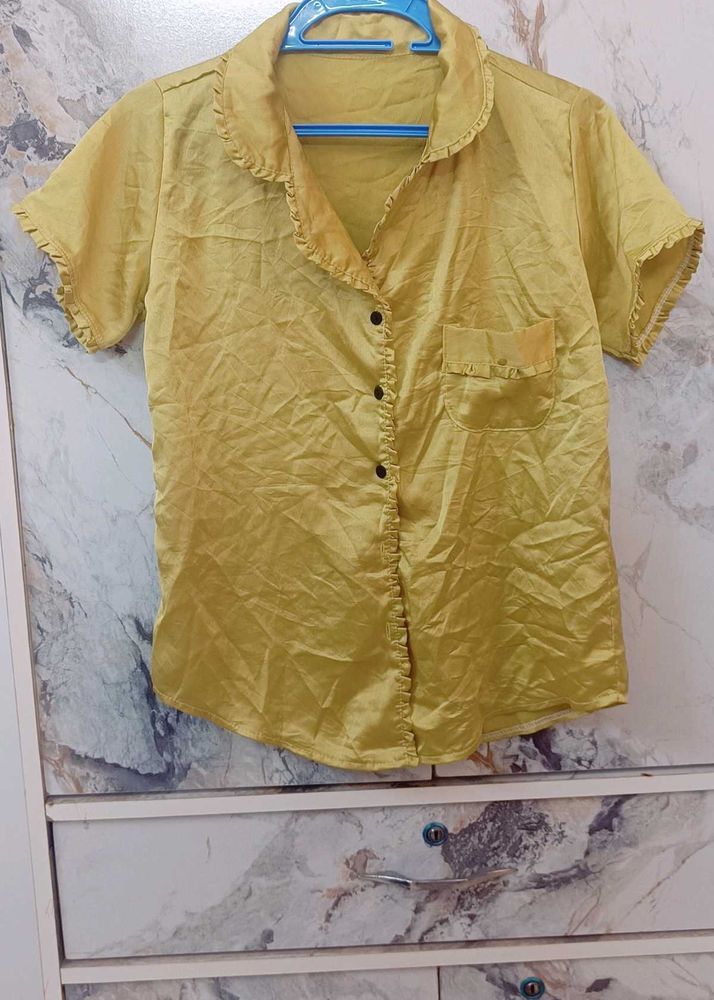 Golden Shirt For Women & Girls