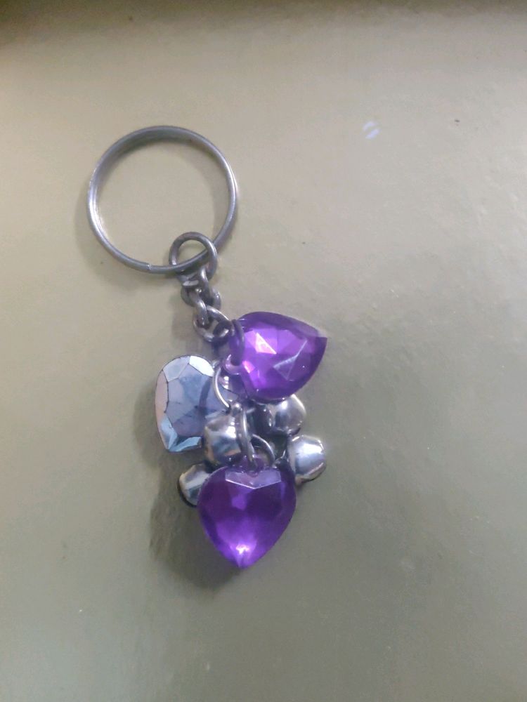 Keychain Diamond Heart Shaped