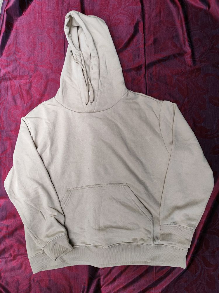 H&M Unisex Beige Hoodie