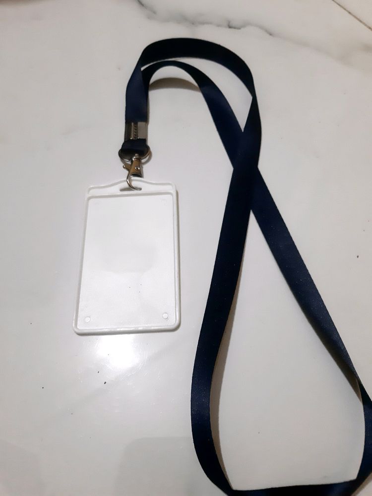 Badge Holder With Steel Hook And Ribbon