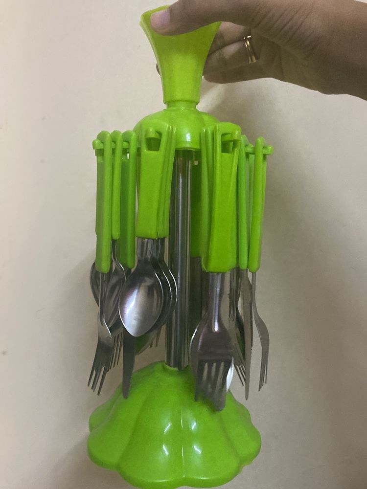 Cute Green Cutlery