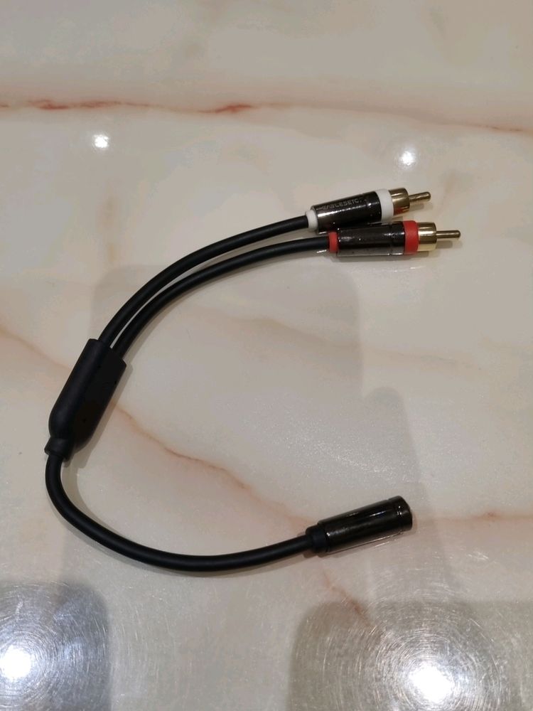 3.5 Mm Stereo Female To 2 RCA Analogue Male